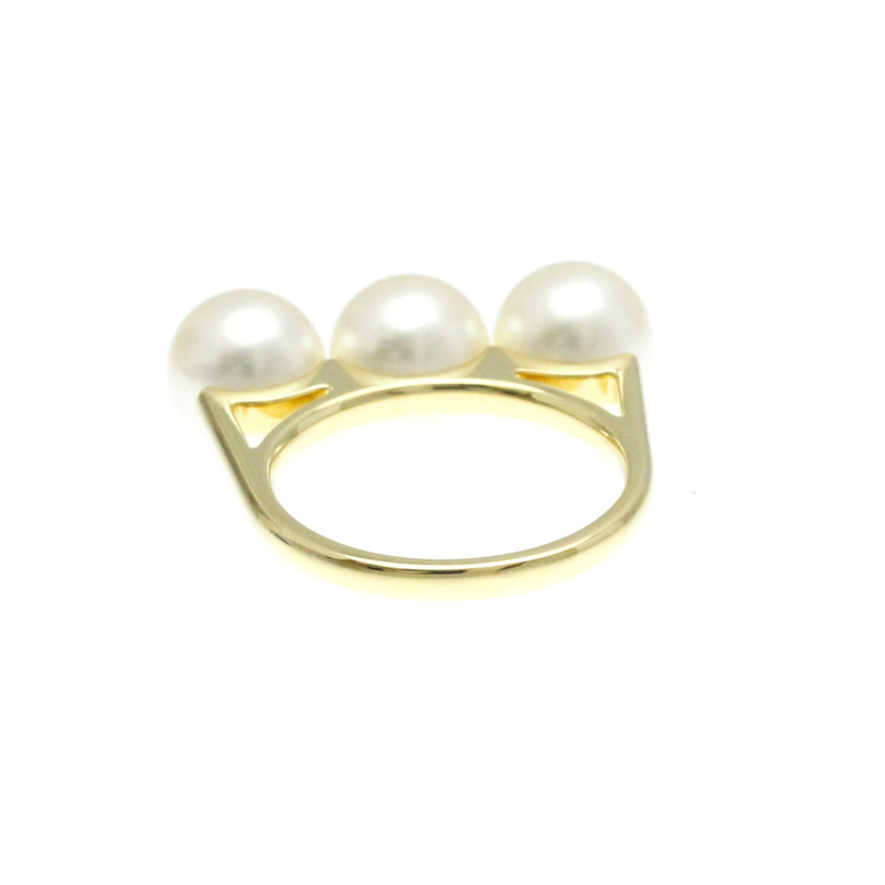 Tasaki Balance Era R-4418 Yellow Gold (18K) Fashion Pearl Band Ring Gold - Picture 3 of 9